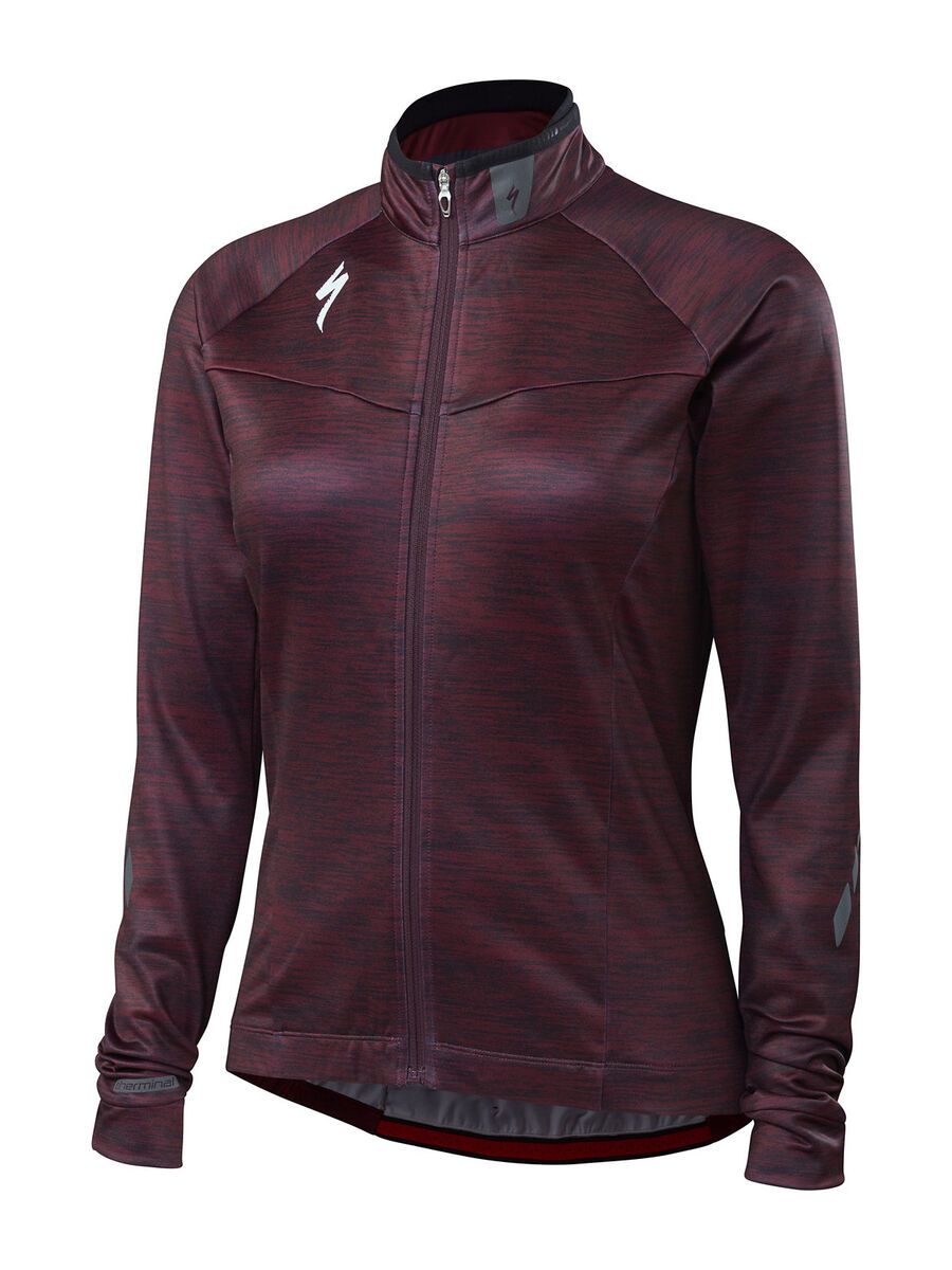 Specialized Women's Therminal Long Sleeve Jersey, black ruby - Bild 1