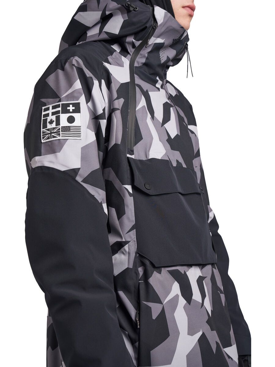 Colourwear Foil Anorak, camo grey - Bild 3