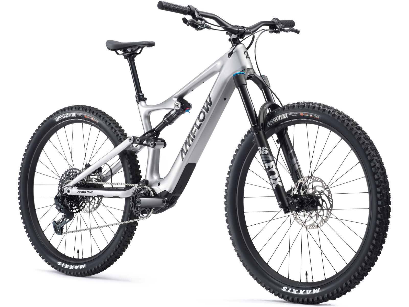 Amflow PL Carbon SRAM GX - 800 Wh, satin silver - Bild 2