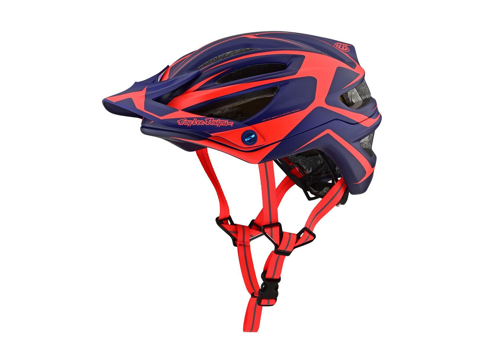 TroyLee Designs A2 Dropout Helmet MIPS, navy/orange - Bild 1