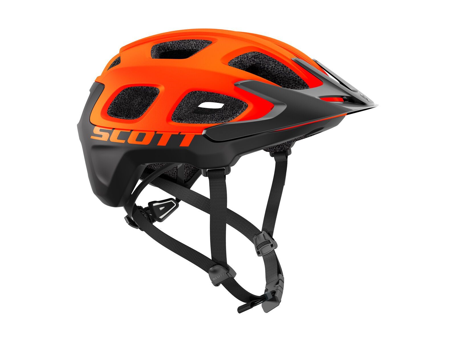 Scott Vivo Helmet, orange flash black - Bild 1