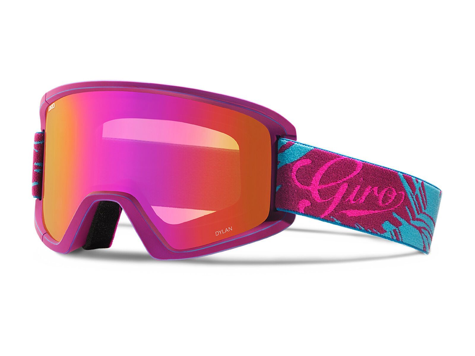 Giro Dylan inkl. Wechselscheibe, berry/aqua tropical, amber pink/yellow - Bild 1