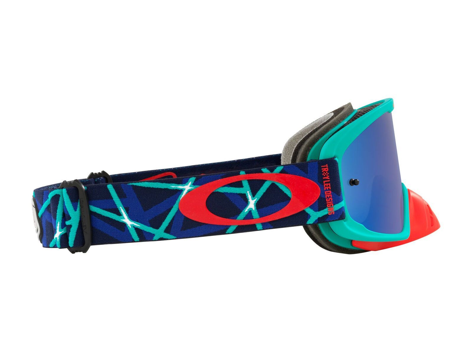 Oakley O Frame 2.0 Pro MTB Troy Lee Designs - Black Ice Iridium, blue webstar - Bild 9