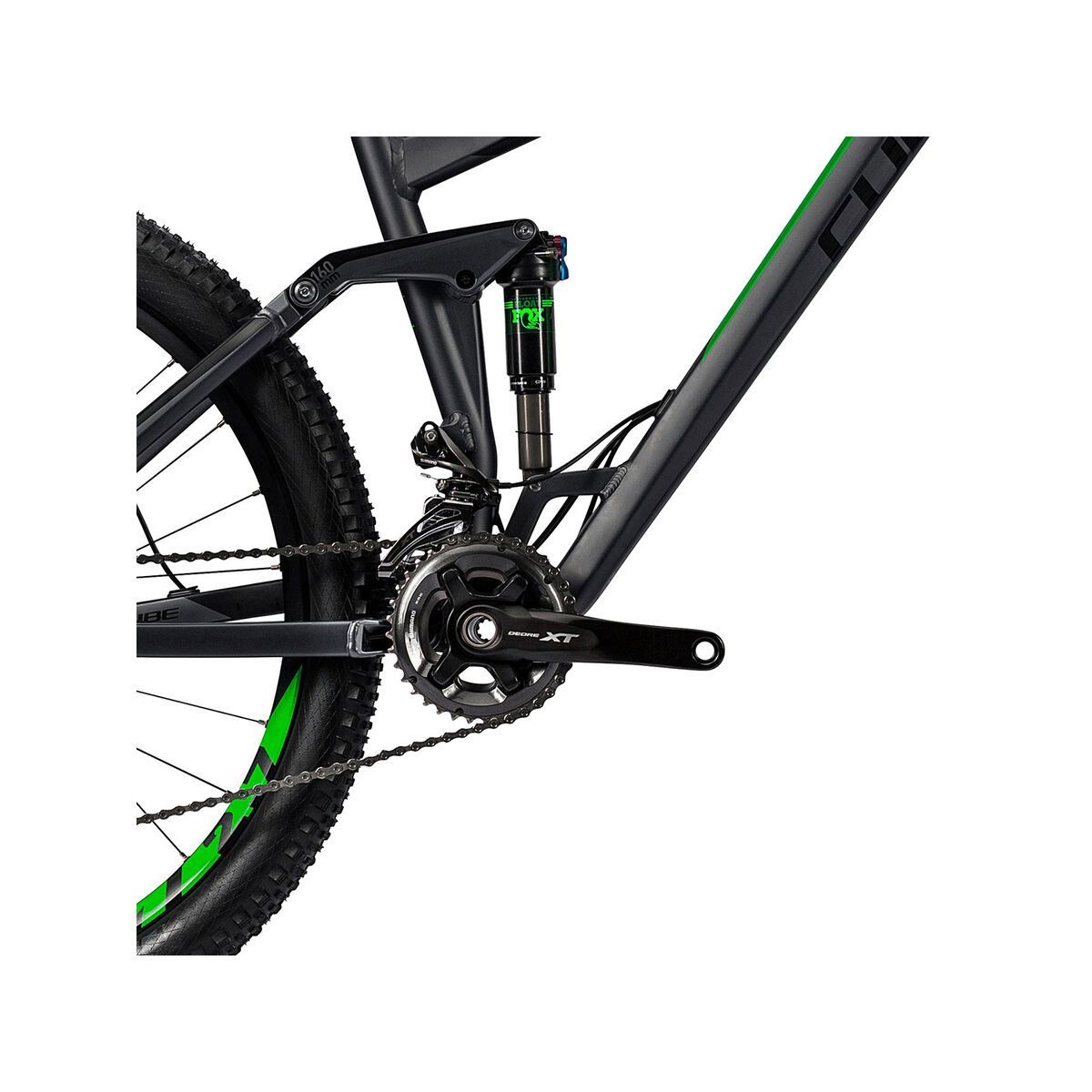 Cube Stereo 160 HPA SL 27.5, iridium´n´green - Bild 3