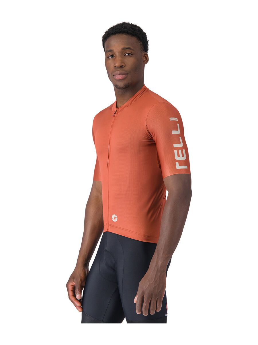 Castelli Entrata Apex Jersey, paprika/silver moon - Bild 2