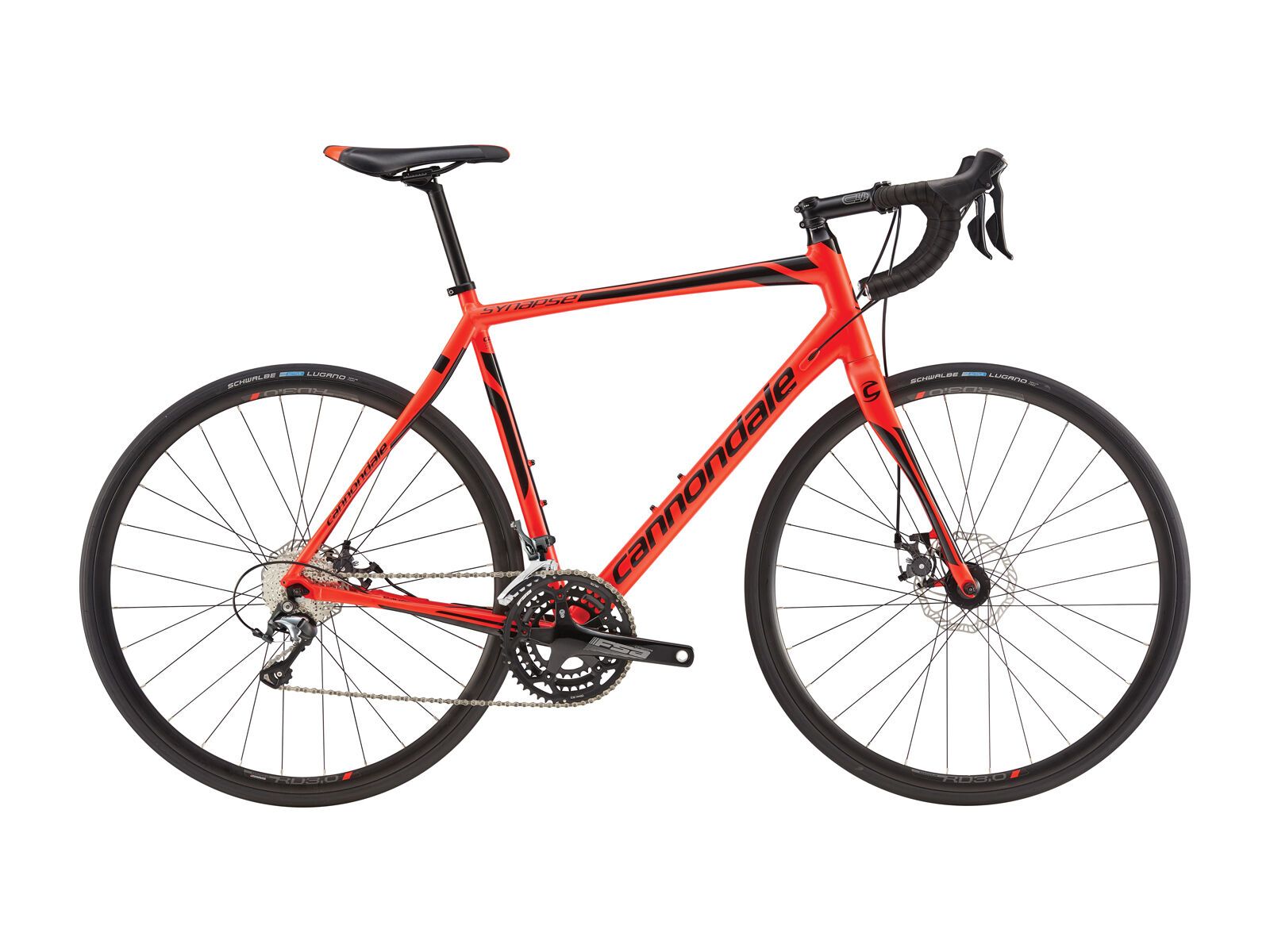 Cannondale Synapse Disc Tiagra 6, acid red w/ jet black, matte - Bild 1