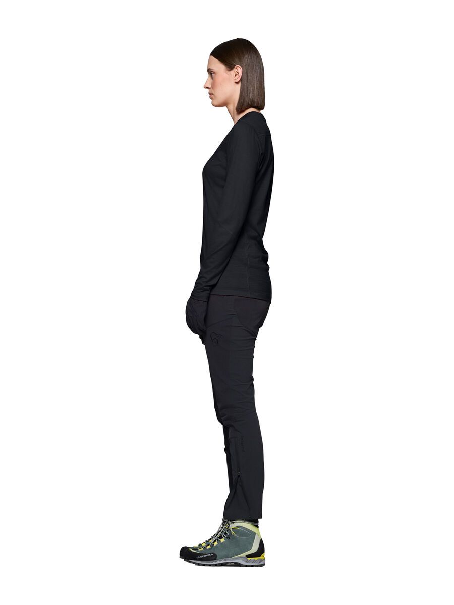 Norrona falketind equaliserUll Long Sleeve W's, caviar black - Bild 5