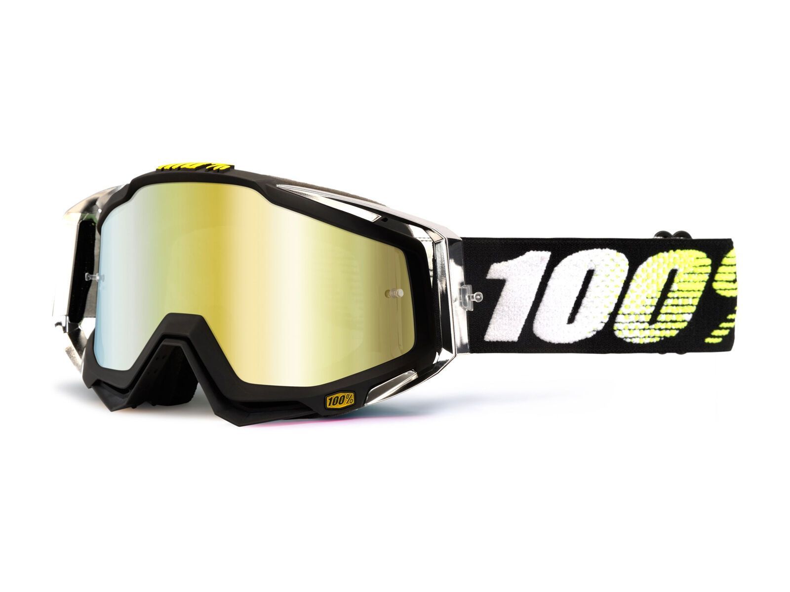 100% Racecraft, t2/gold mirror + clear - Bild 1