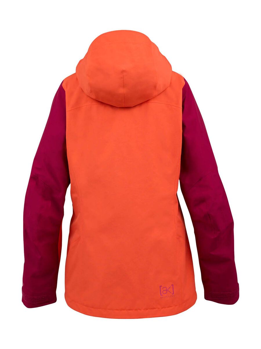Burton [ak] Womens Blade Jacket, Tiger Lily/Syrah/Storm Colorblock - Bild 2