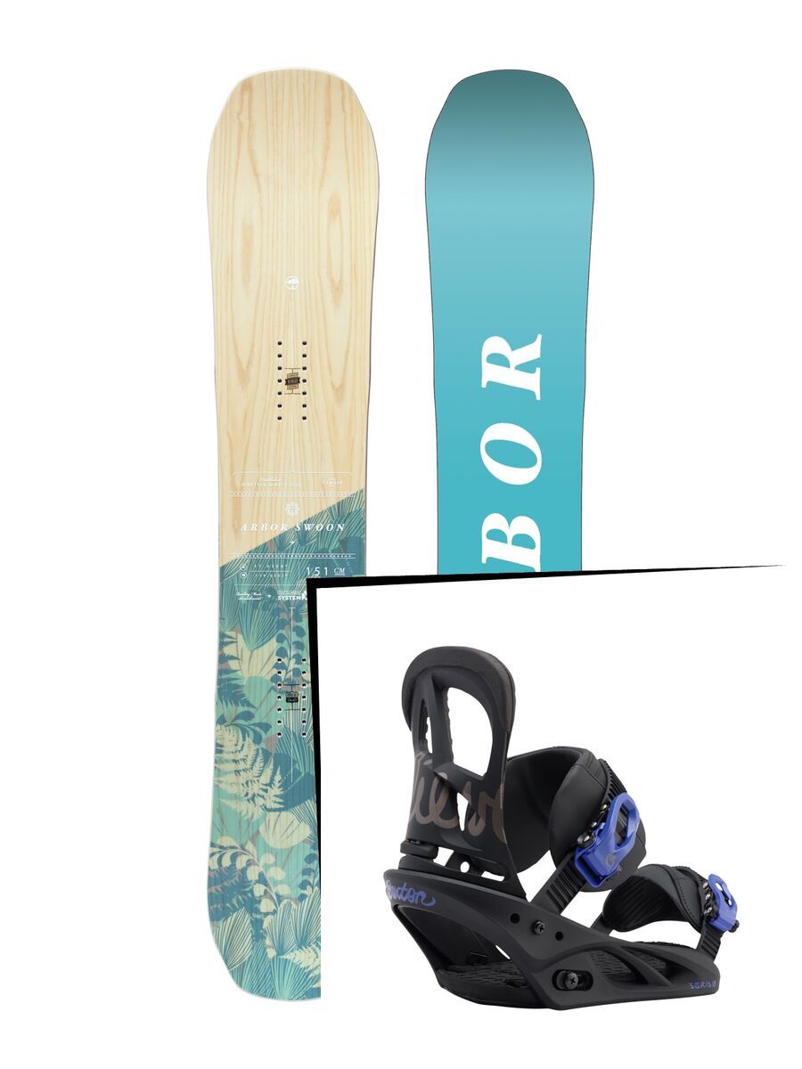 Set: Arbor Swoon Camber 2017 + Burton Scribe (1712908S) - Bild 1