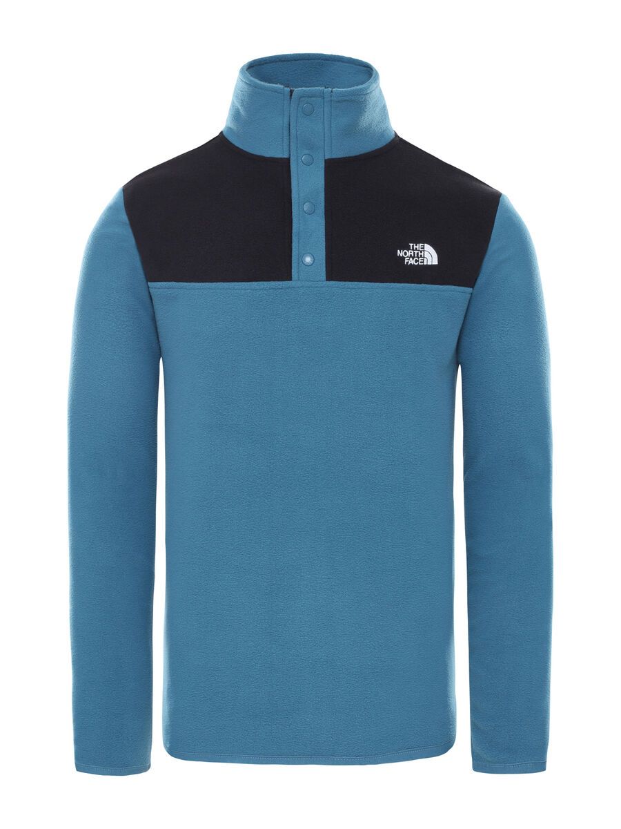 The North Face Men's Tka Glacier Snap-Neck Pullover, mallard blue/tnf black - Bild 1