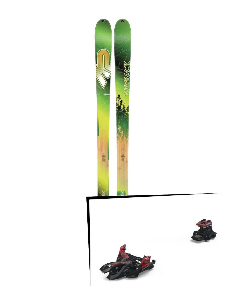 Set: K2 SKI Wayback 88 ECOre 2017 + Marker Alpinist 12 (2319300) - Bild 1