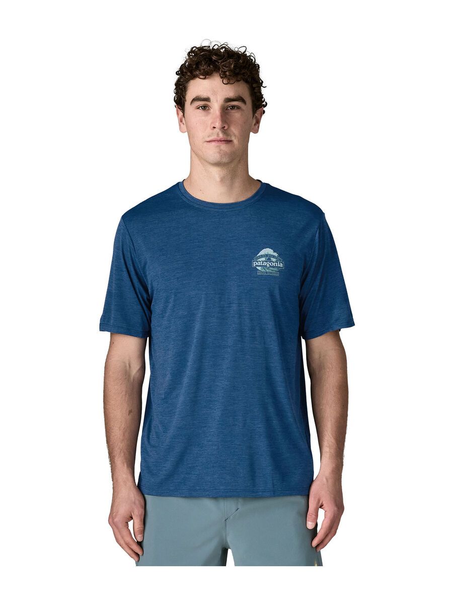 Patagonia Men's Cap Cool Daily Shirt - Great Waves, clement blue/light clement blue x-dye - Bild 3