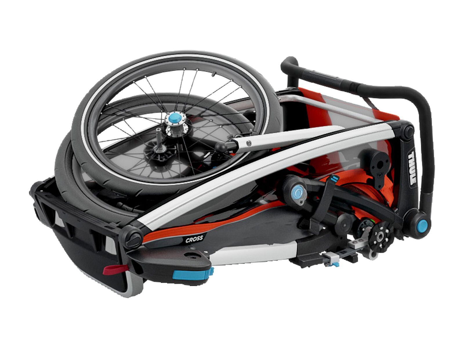 Thule Chariot Cross 1, roarange/dark shadow - Bild 6