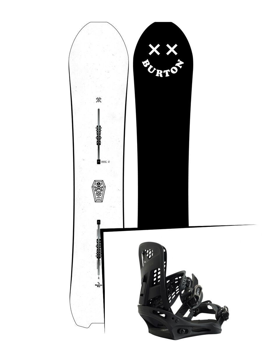 Set: Burton Skeleton Key 2019 + Burton Genesis matty black - Bild 1