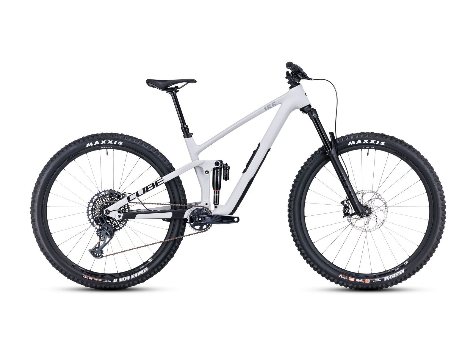 Cube Stereo One55 C:62 Race 29, lightgrey´n´grey - Bild 1