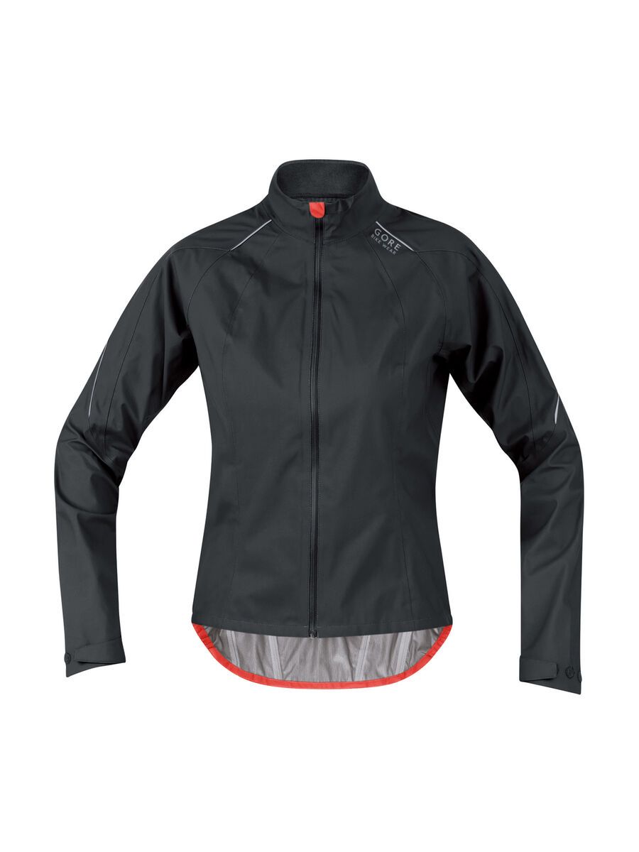 Gore Bike Wear Power Gore-Tex Active Lady Jacke, black/lumi orange - Bild 1