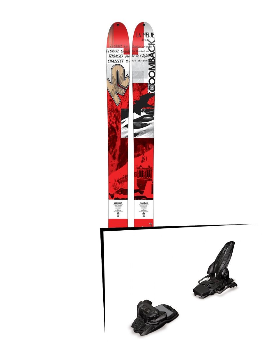 K2 SKI Set: Coomback 114 2016 + Marker Jester 16 - Bild 1