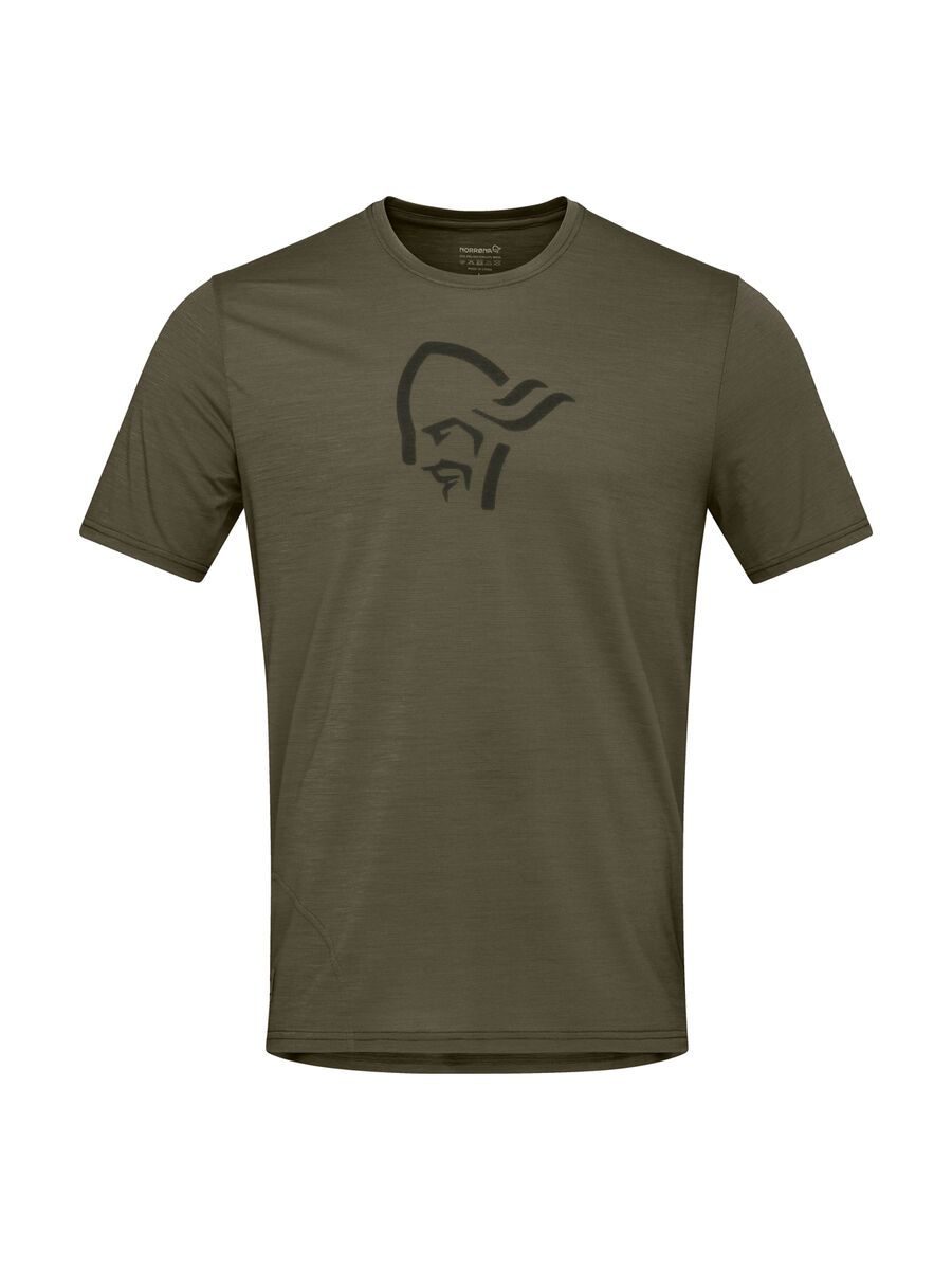Norrona femund equaliser merino T- Shirt M's, olive night - Bild 1
