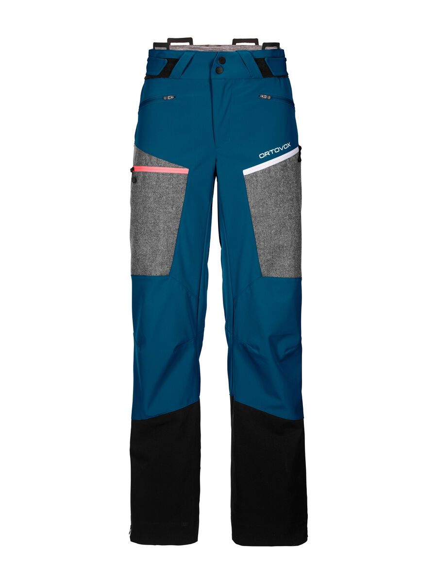 Ortovox Merino Naturtec Plus Pordoi Pants W, petrol blue - Bild 1