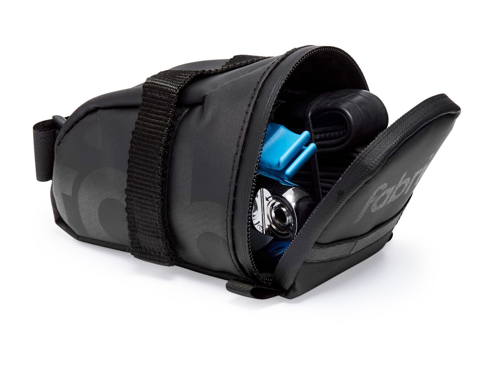 Fabric Contain Saddle Bag - Medium, black - Bild 3