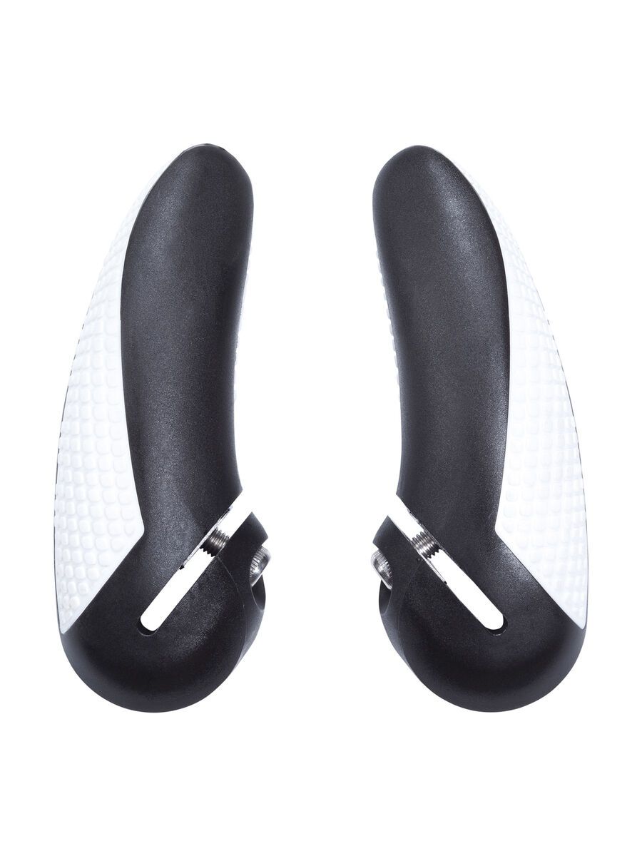 Cube Natural Fit Bar Ends medium, black´n´white - Bild 1