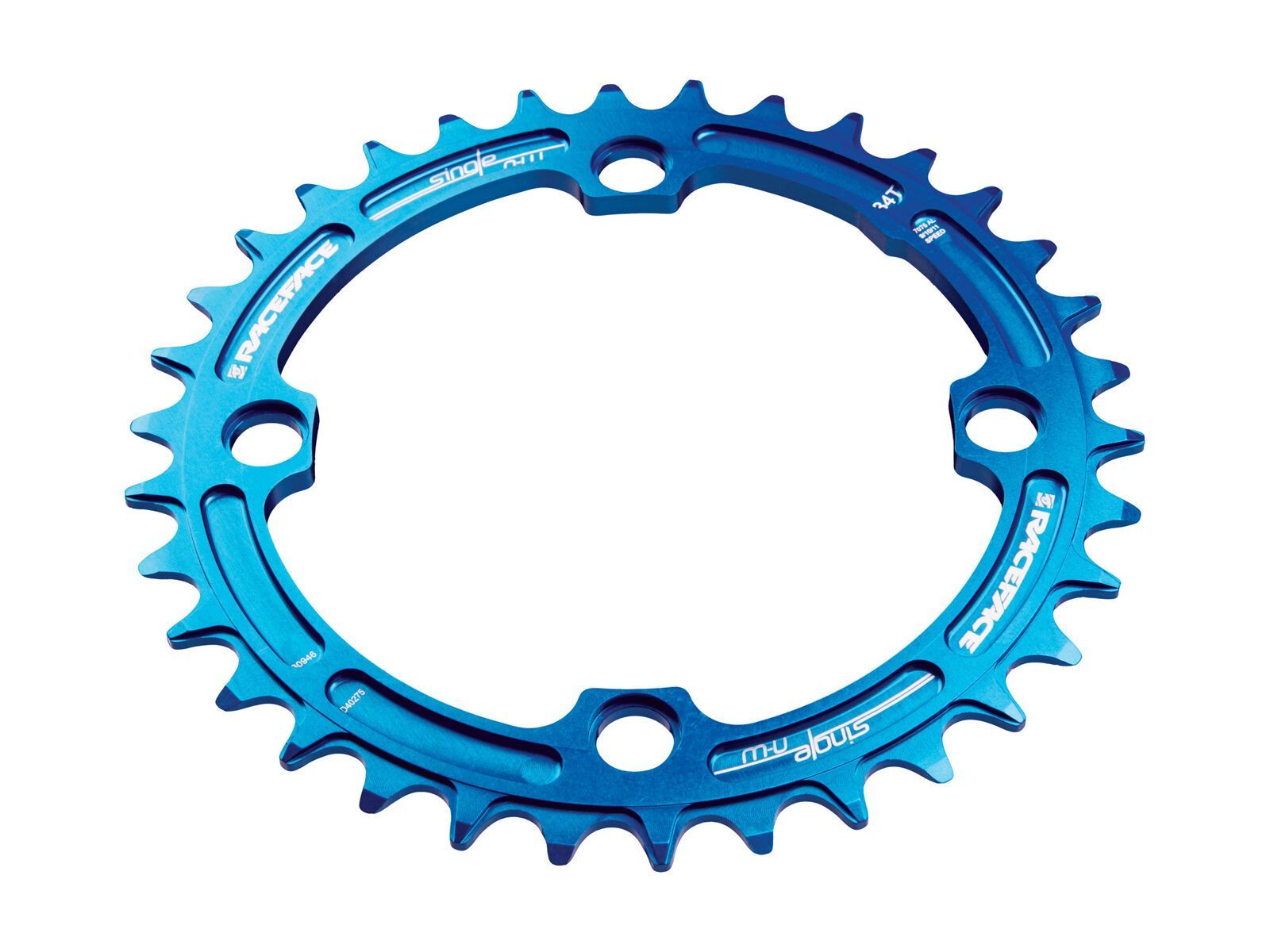 Race Face Single Ring Narrow Wide - LK 104, blue - Bild 2