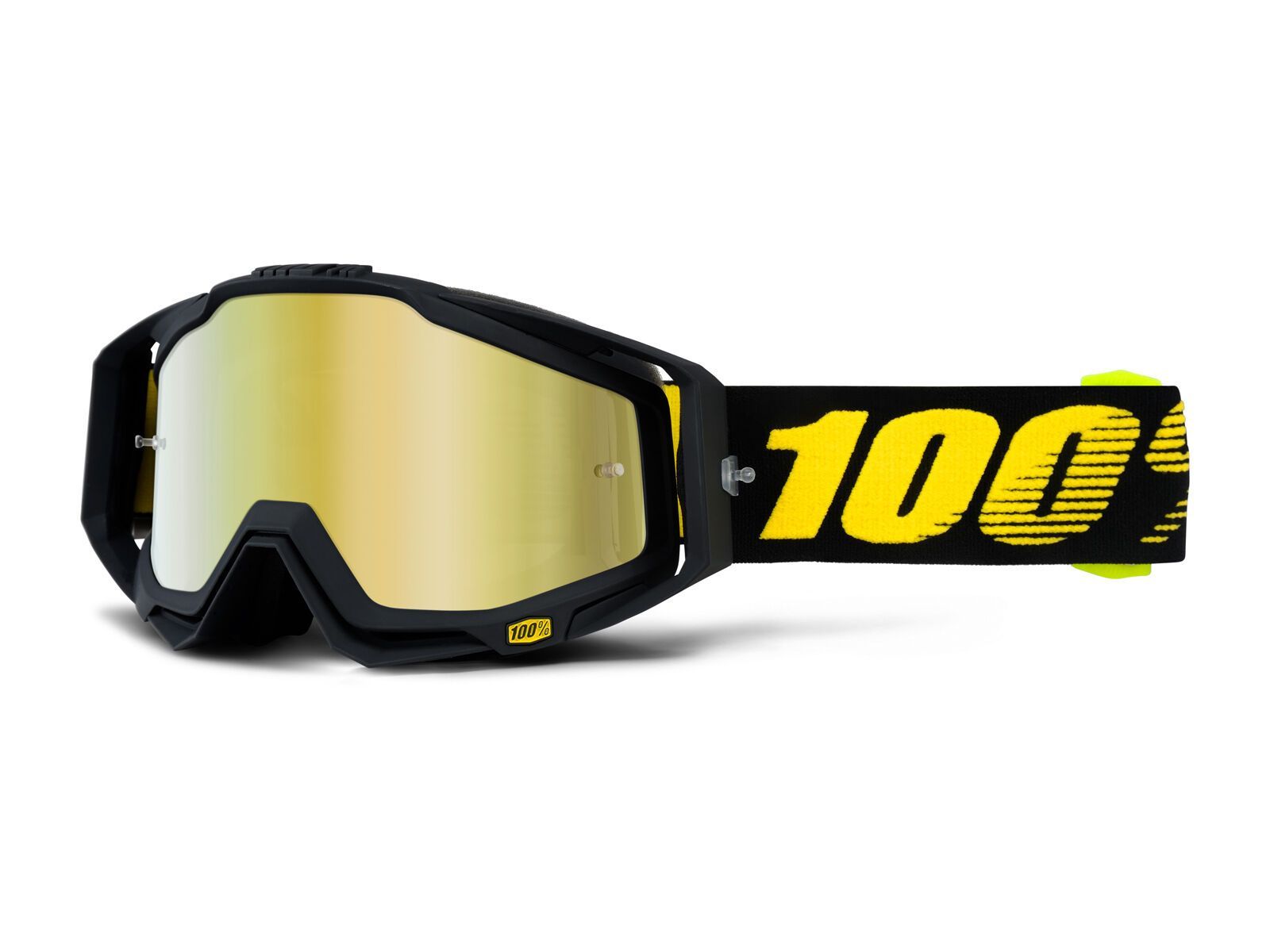 100% Racecraft inkl. Wechselscheibe, raceday/Lens: mirror gold, clear - Bild 1