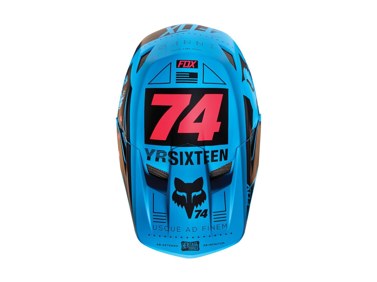 Fox Rampage Comp Helmet, blue - Bild 2