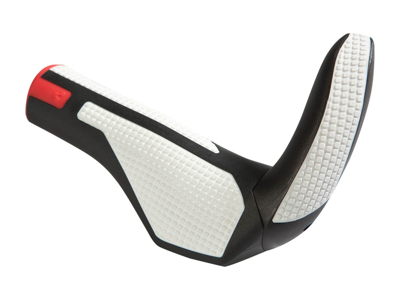 Cube Natural Fit Comfort Griffe Bar End, schwarz/weiß/rot - Bild 2