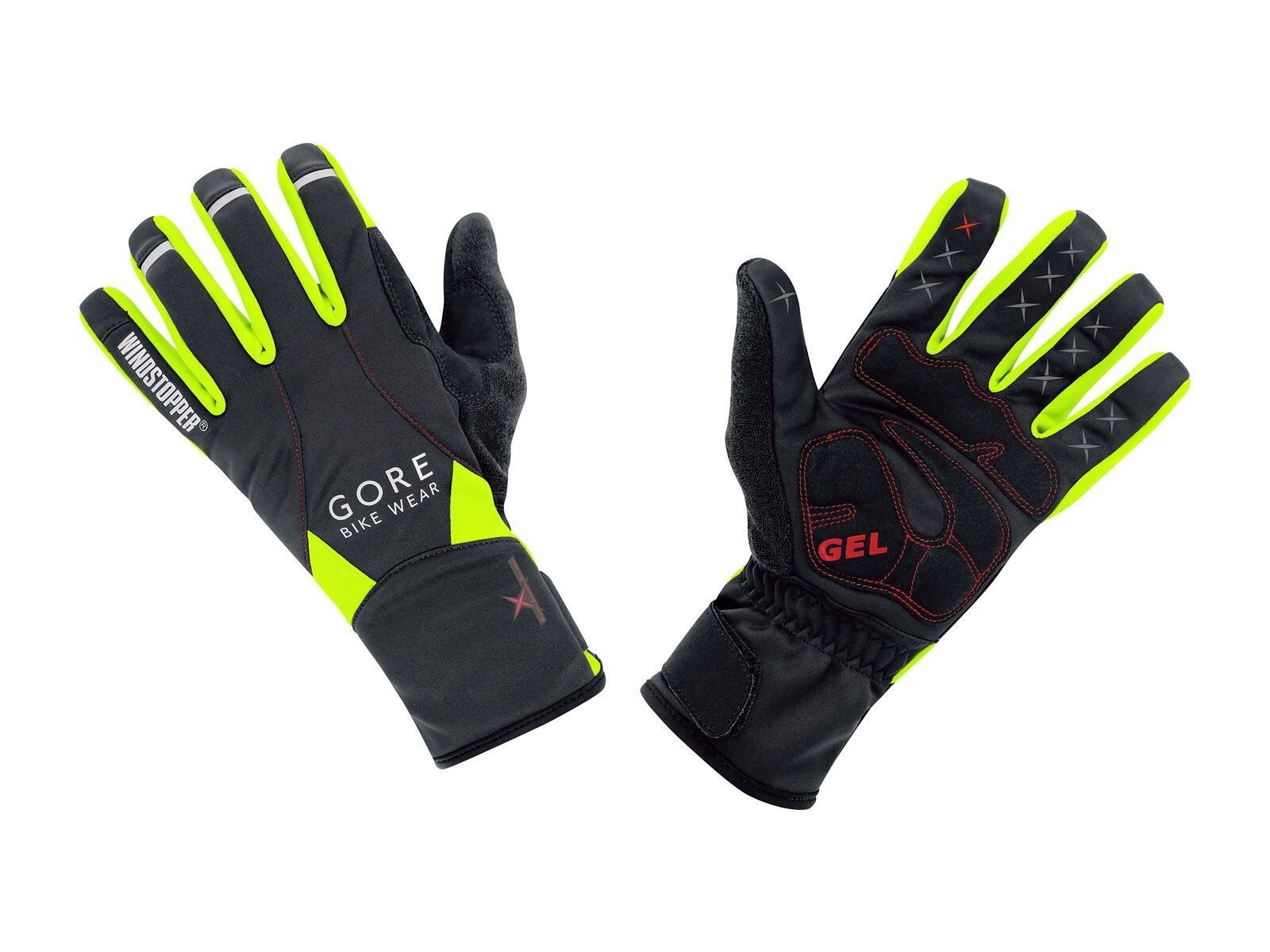 Gore Bike Wear Alp-X 2.0 Windstopper SO Handschuhe, black/neon yellow - Bild 1