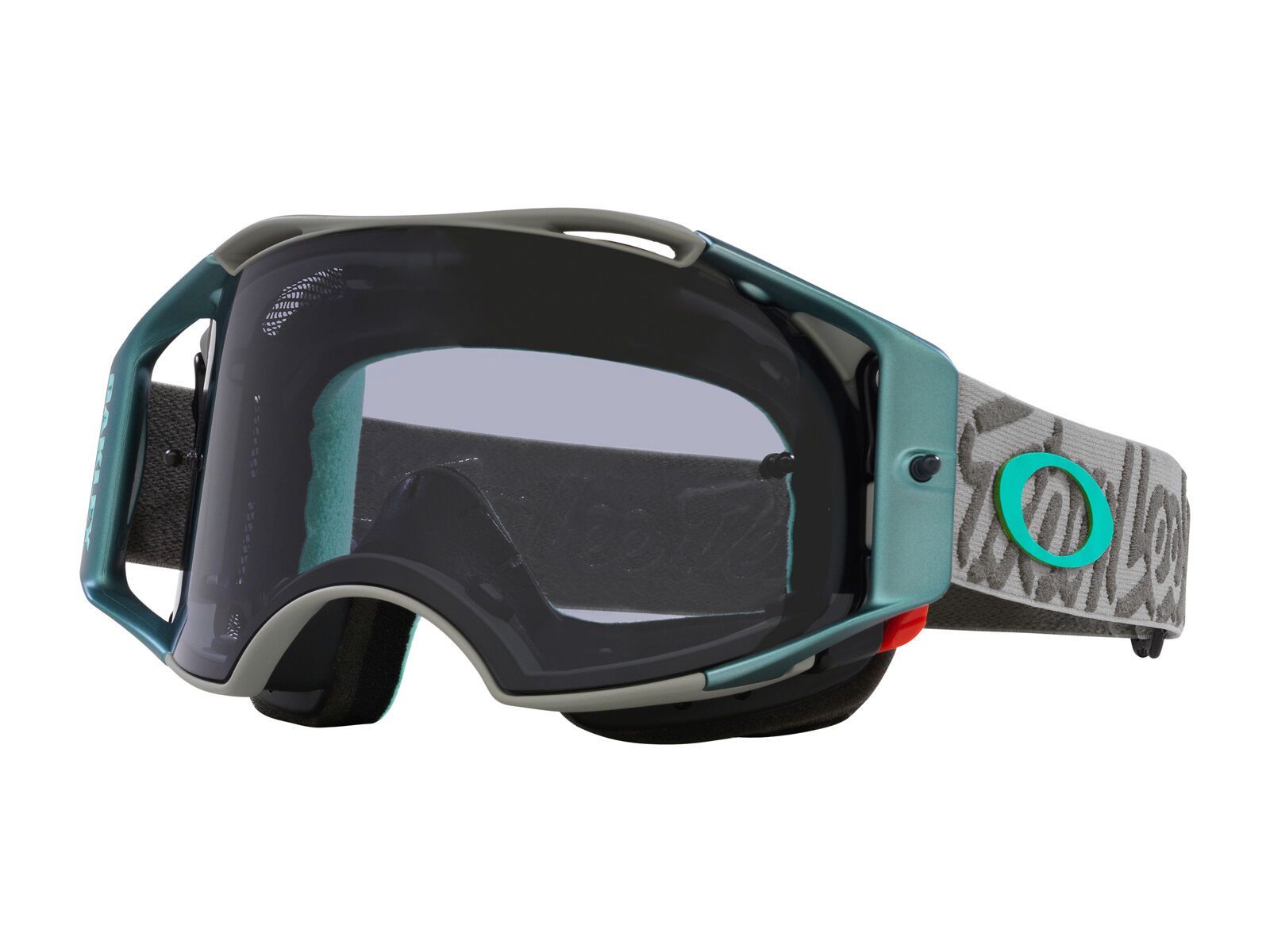 Oakley Airbrake MTB Troy Lee Designs, Light Grey, tactical green - Bild 1