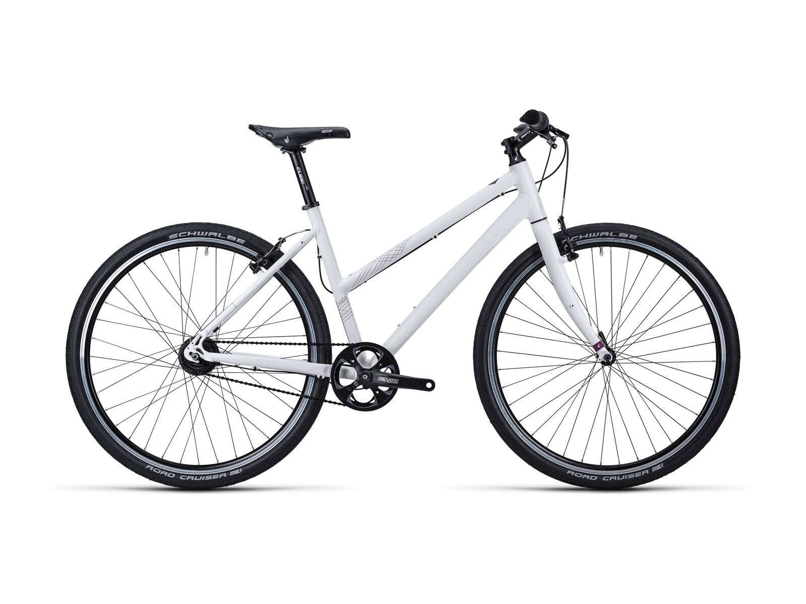 Cube Hyde Pro Trapeze, white purple - Bild 1