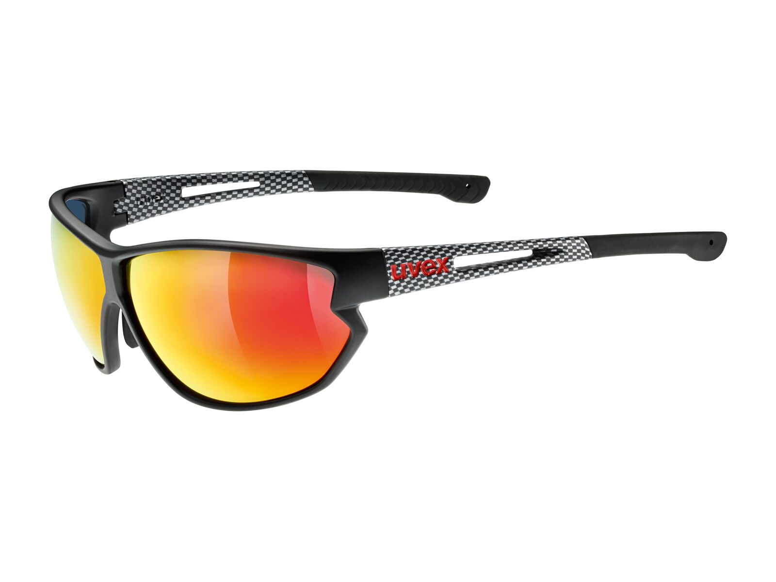 uvex sportstyle 810, black mat carbon/Lens: mirror red - Bild 1