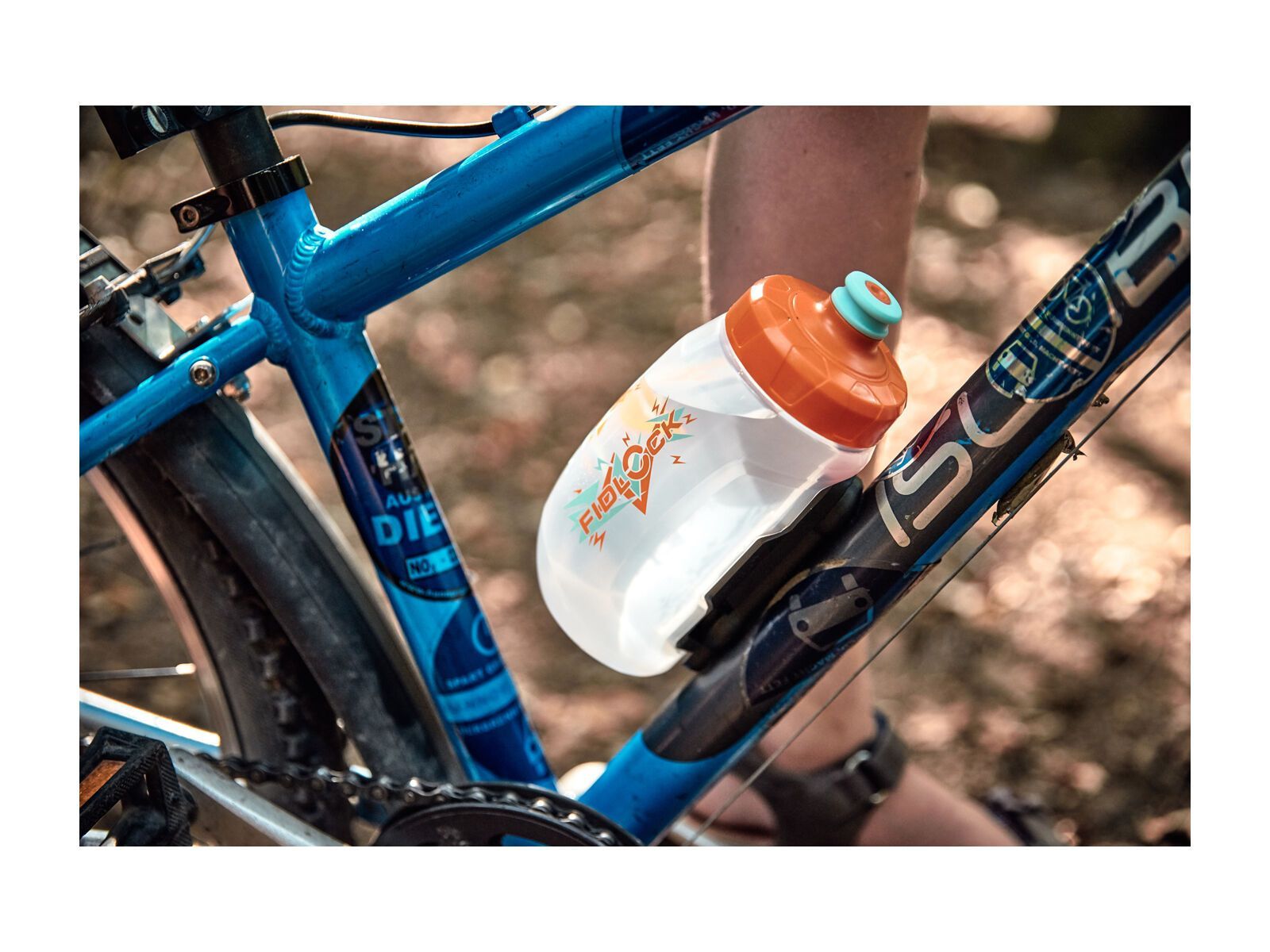 Fidlock Twist Bottle 450 Kids + Bike Base, transparent white - Bild 3