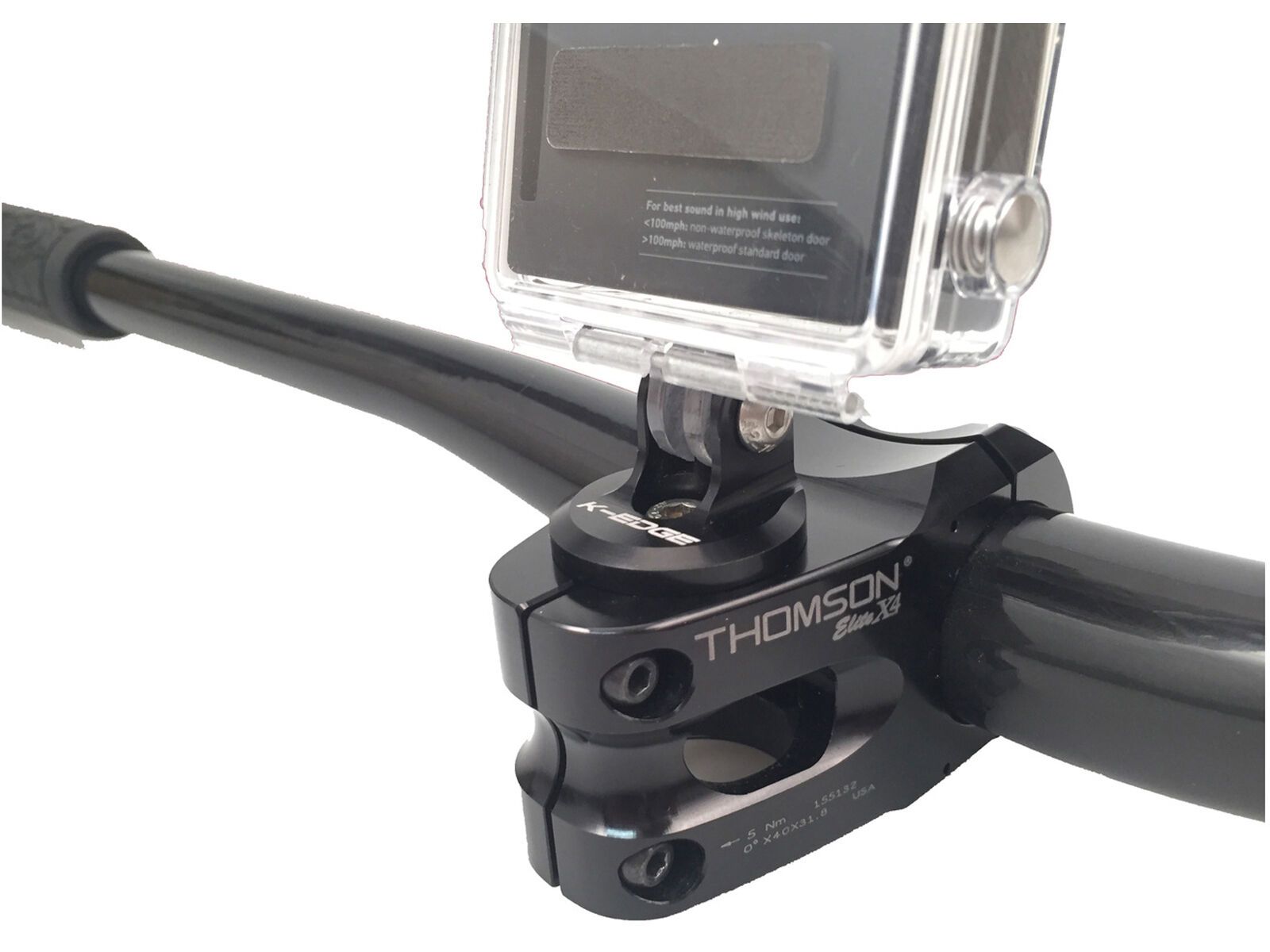 K-Edge Go Big Light and Camera Mounts - Top Cap Mount, black - Bild 4