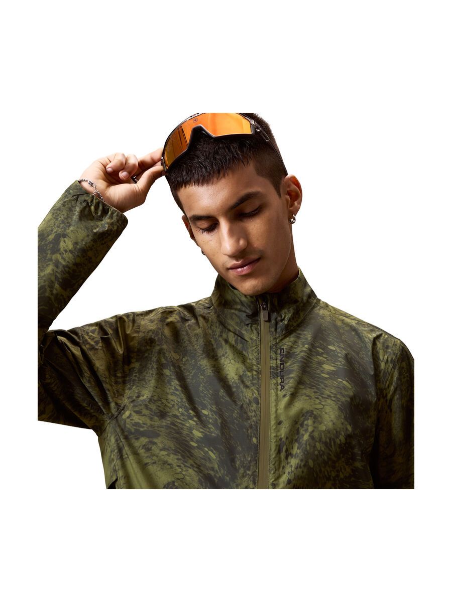 Endura Loop Rout Wasserdichte Jacke, aop olive green - Bild 7