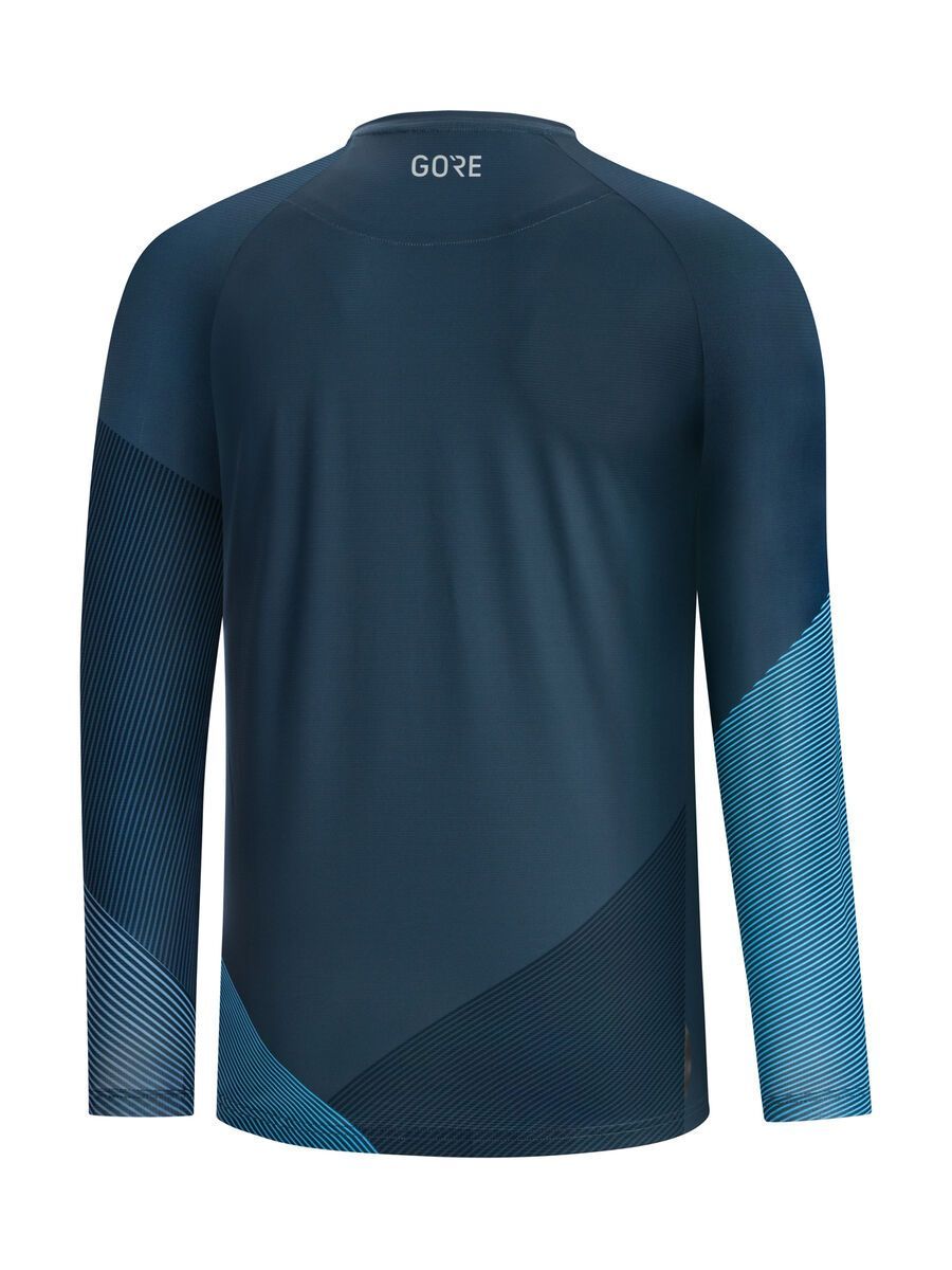 GOREWEAR C5 Trail Trikot Langarm, deep water blue/dynamic cyan - Bild 2