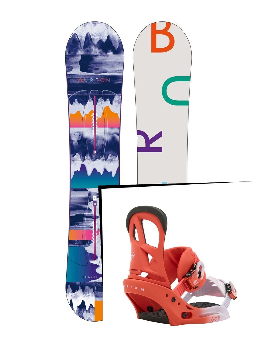 Set: Burton Feather 2016 +  Scribe EST (1464022S) - Bild 1