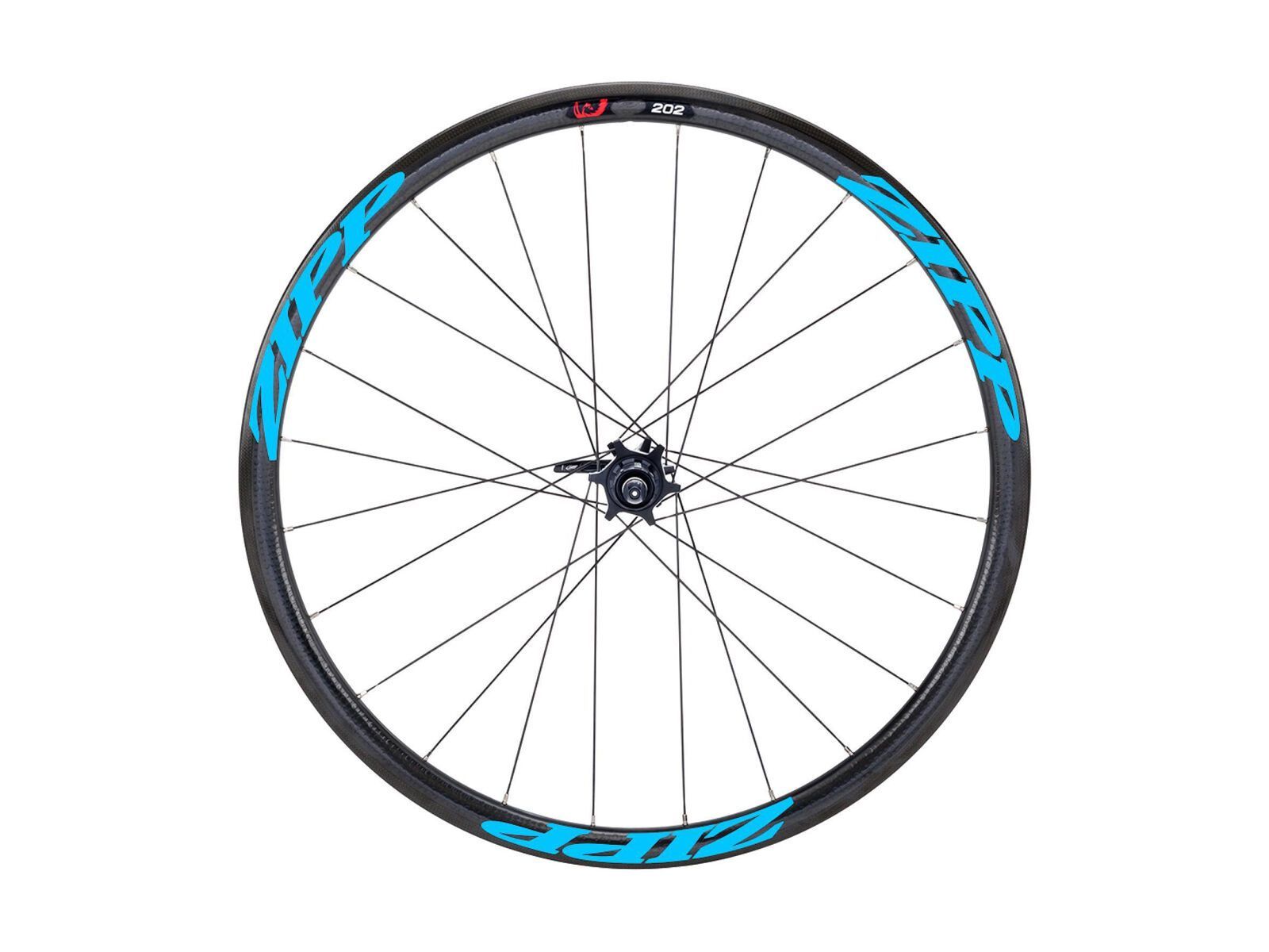 Zipp 202 Firecrest Carbon Clincher Disc-brake, schwarz/blau - Bild 1