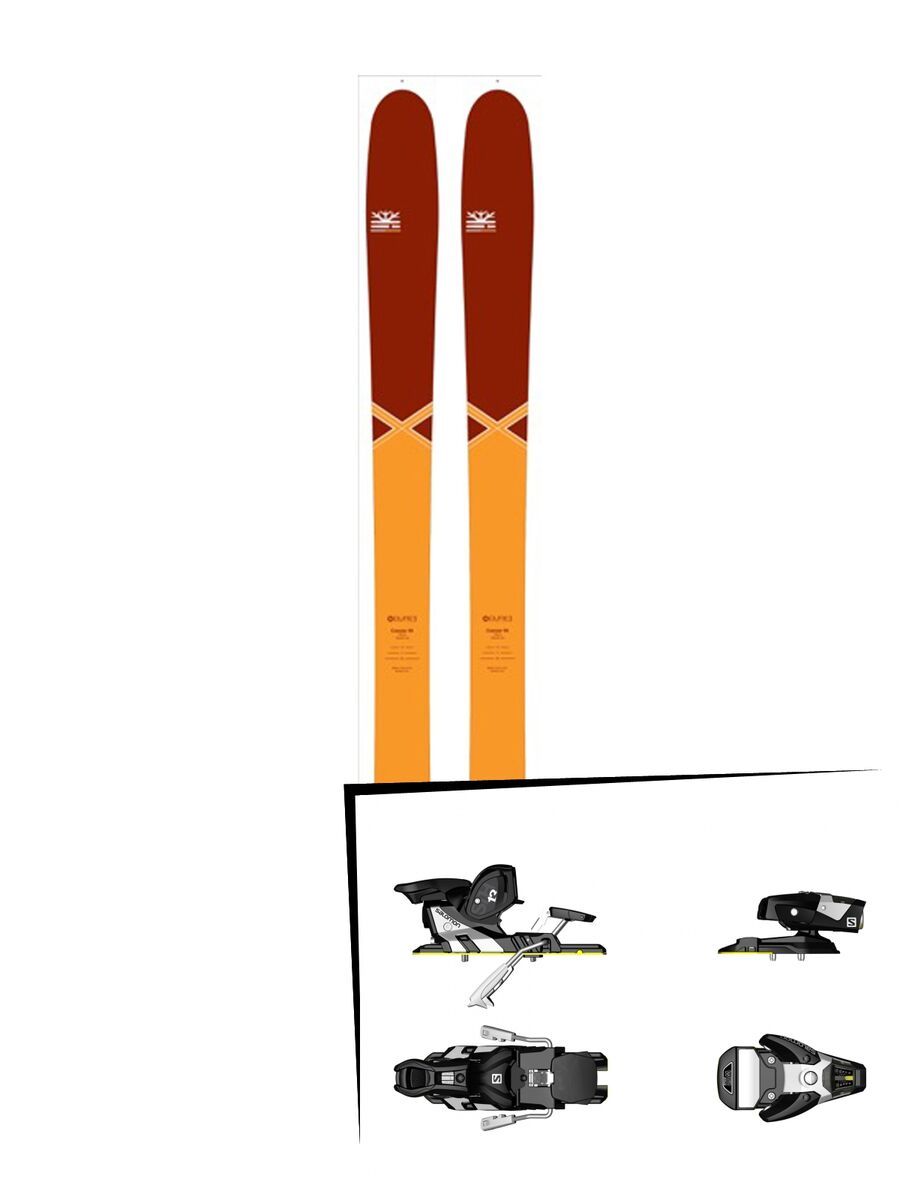 DPS Skis Set: Cassiar 95 Pure3 Special Edition 2016 + Salomon STH2 WTR 13 - Bild 1