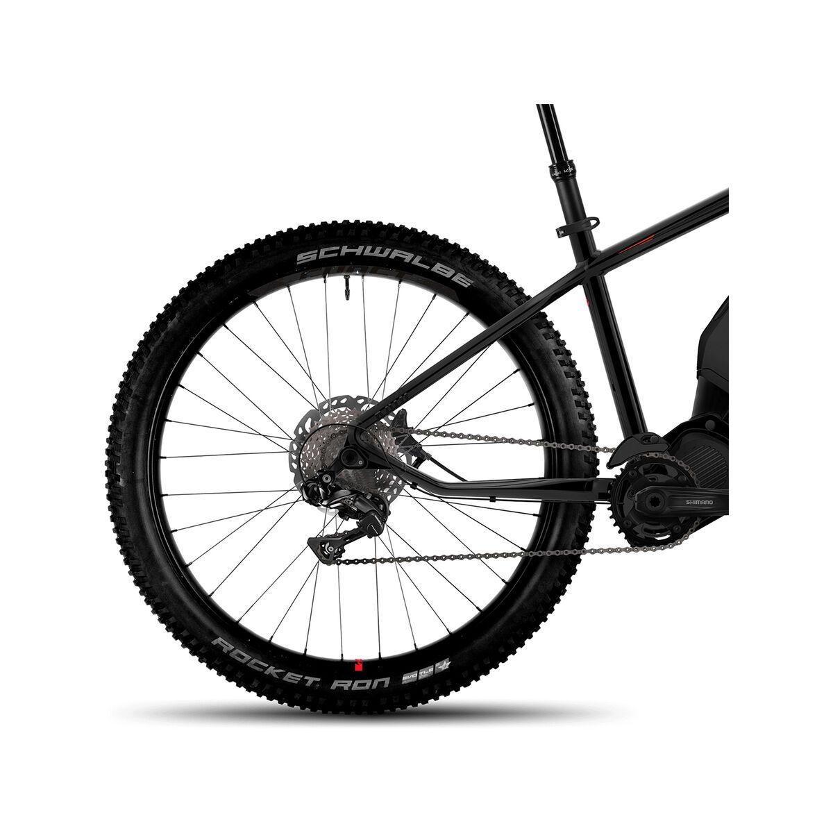 Ghost Hybride Kato 8 AL 27.5 Plus, night black/night black/neon red - Bild 4