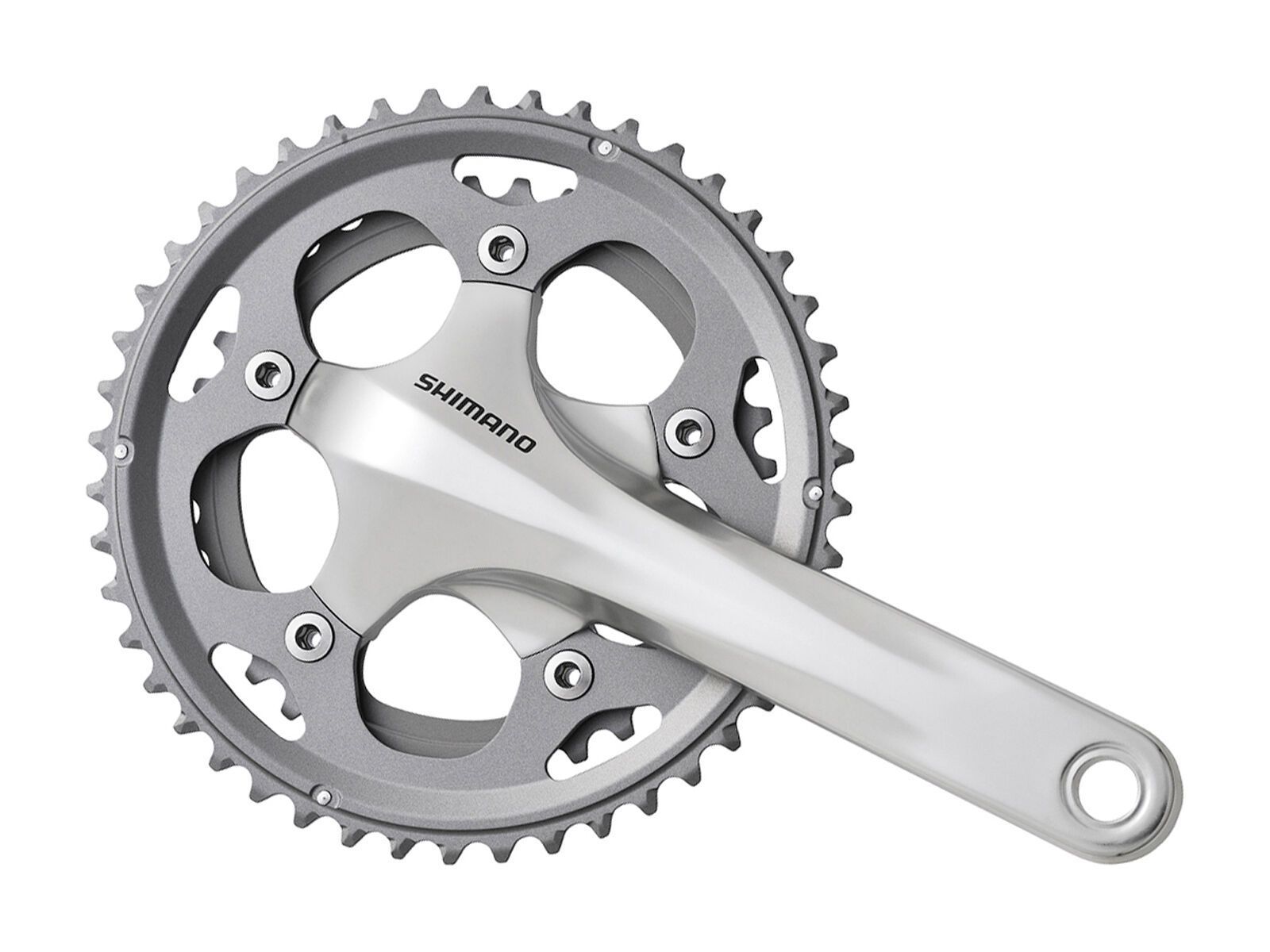 Shimano Kurbelgarnitur Cyclocross FC-CX50 2x10 - 46/36, silber - Bild 1