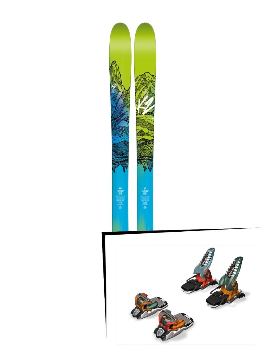 K2 SKI Set: FulLUVit 98 Ti 2016 + Marker Jester 18 PRO - Bild 1