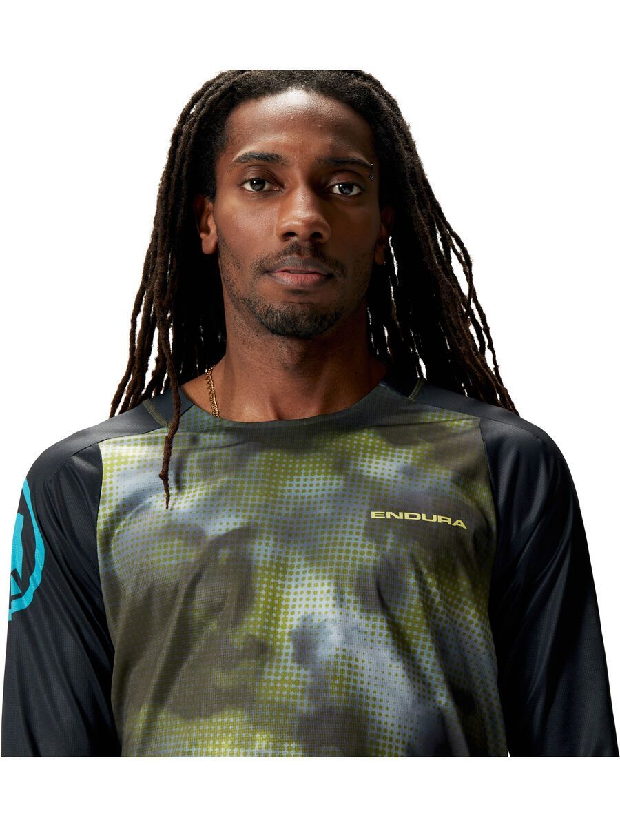 Endura Pixel Cloud T-Shirt LTD (Langarm), schwarz - Bild 7