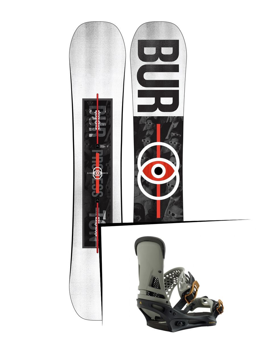 Set: Burton Process 2019 + Burton Malavita black/gray - Bild 1