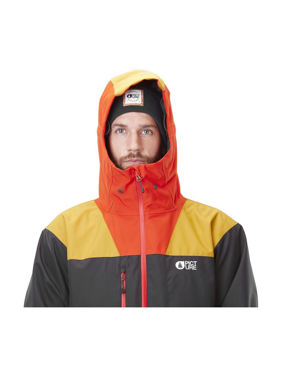 Picture Lodjer Jacket, black/golden yellow - Bild 13