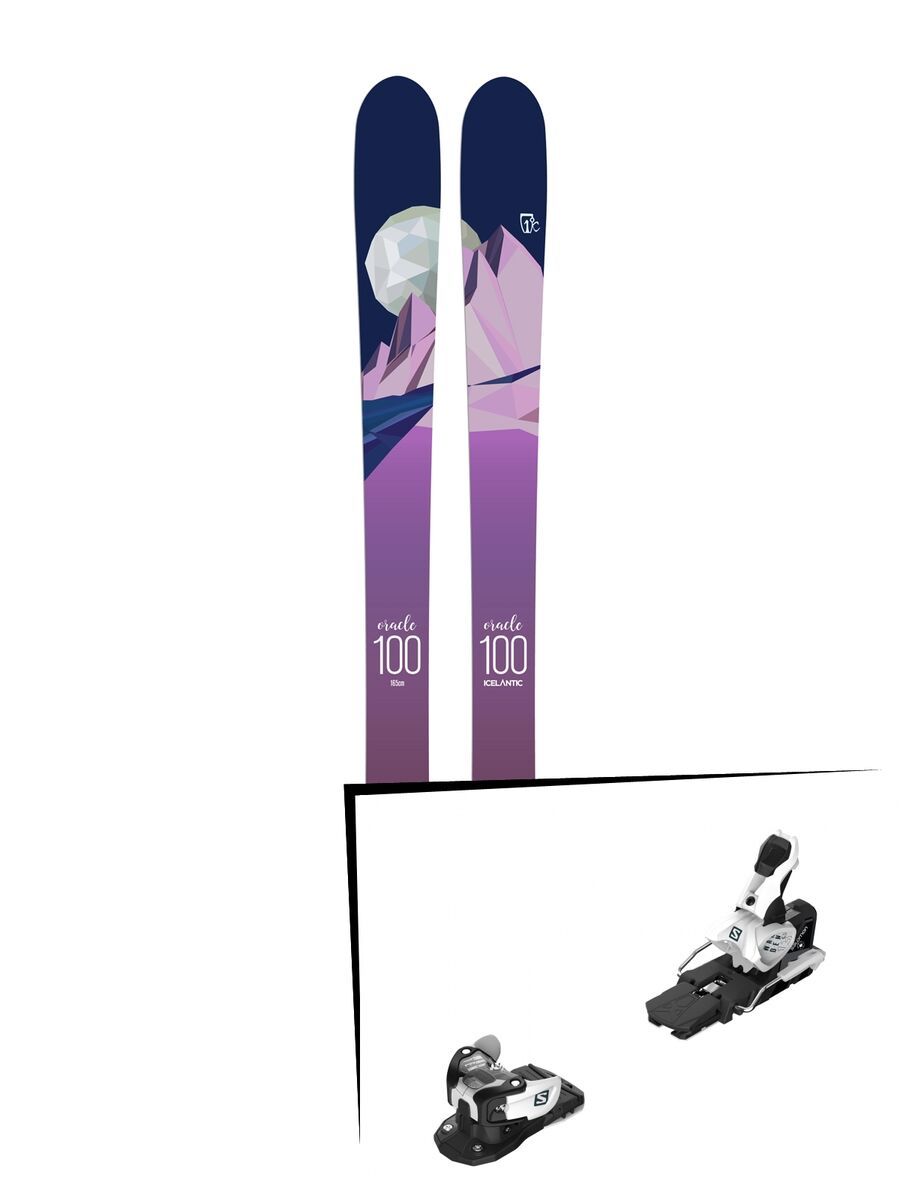 Set: Icelantic Oracle 100 2018 + Salomon Warden MNC 13 white/black - Bild 1