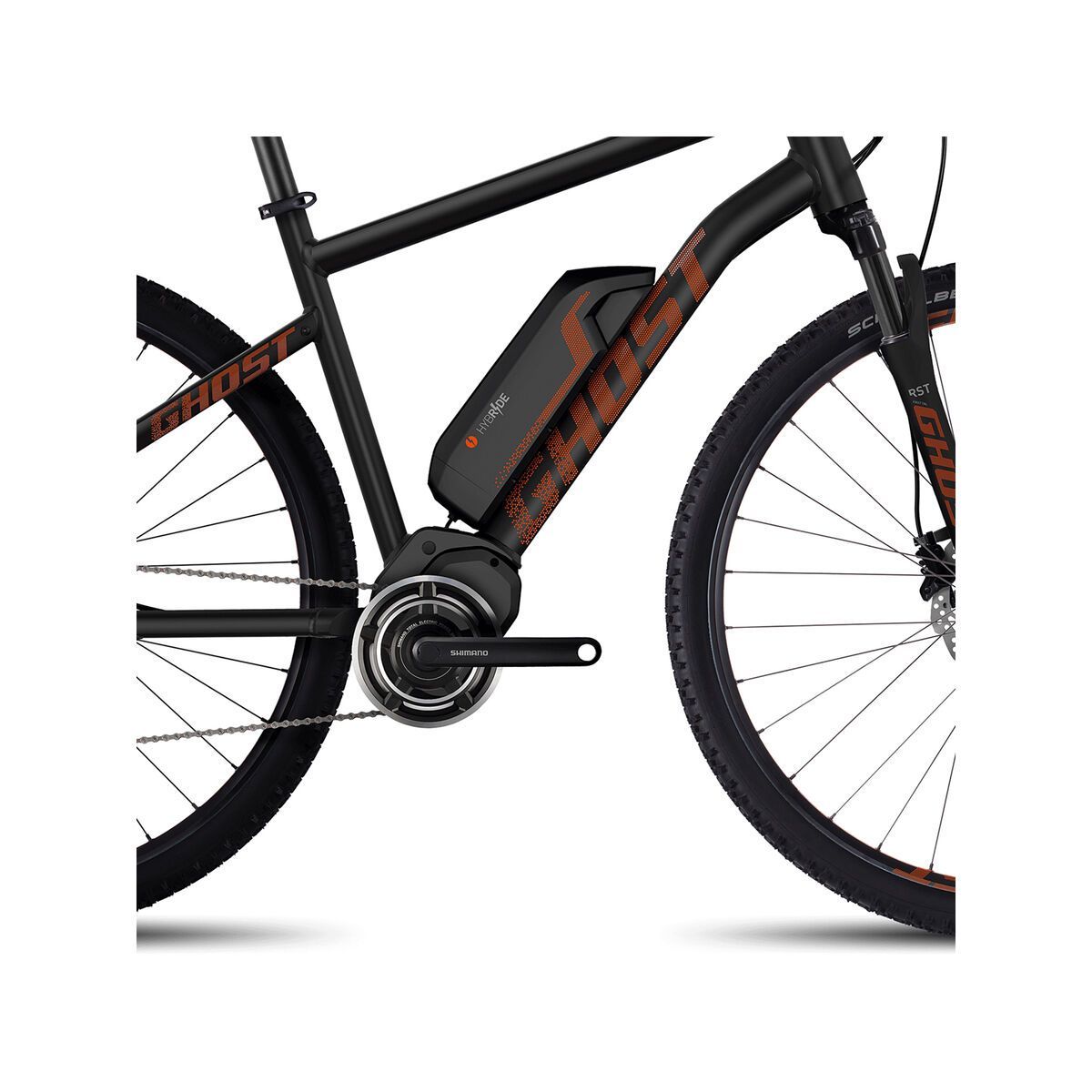 Ghost Hybride Square Cross 4, night black/monarch orange/urban grey - Bild 3