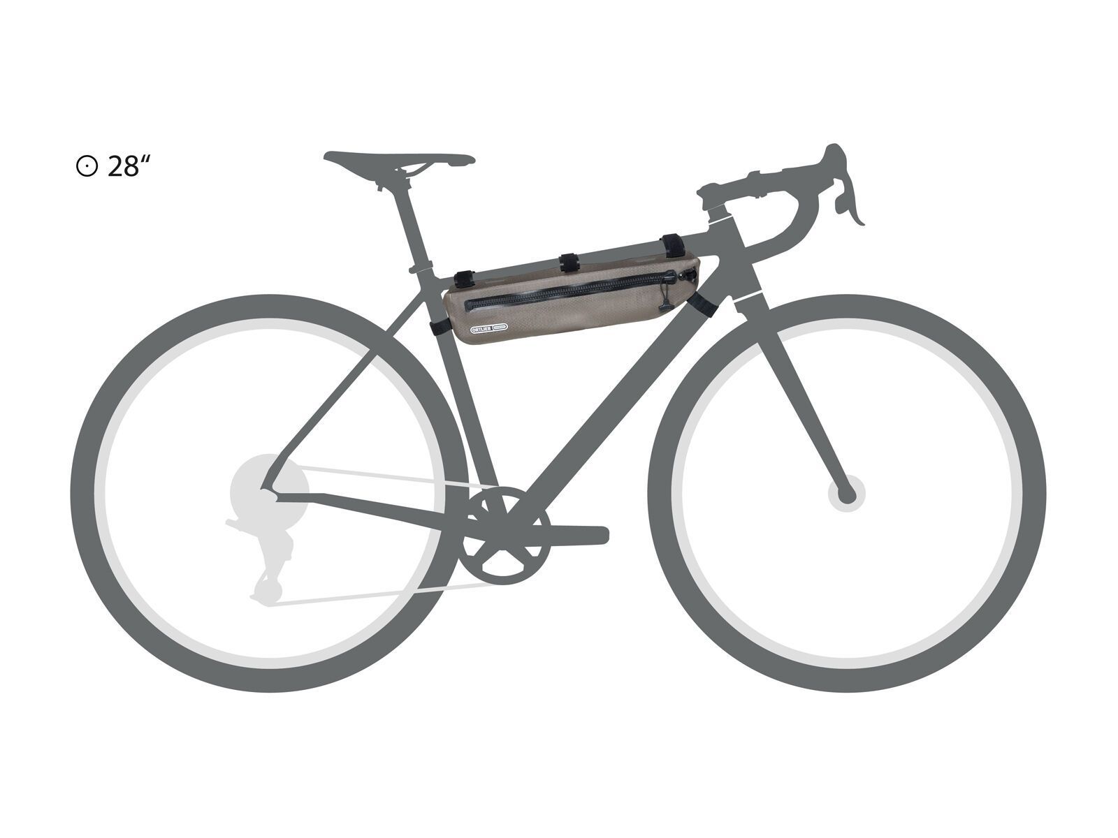 ORTLIEB Frame-Pack Toptube 4 L, dark sand - Bild 8